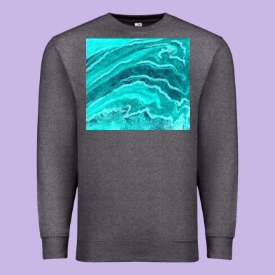 Turquoise Agate Premium Sweatshirt Designed By Tumblerdesignbyshophia