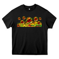 Black juneteenth sunflowers libbey glass Heavy Core Tee - HRA Design Shop