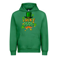 Emerald lucky dude St. Patricks Day Urban Hoodie - FaDigitalArtStudio