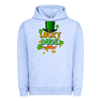 Pigment Grape Ice lucky dude St. Patricks Day Urban Hoodie - FaDigitalArtStudio