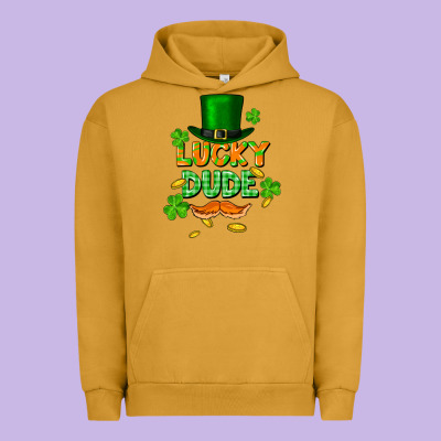 Lucky Dude St. Patricks Day Urban Hoodie Designed By Fadigitalartstudio
