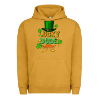 Pigment Peanut Butter lucky dude St. Patricks Day Urban Hoodie - FaDigitalArtStudio