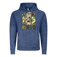 Vintage Denim Egg hunter Vintage Hoodie - NancyCooperArtShop