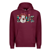 Burgundy calf love Premium Hoodie - JahusDesignShop