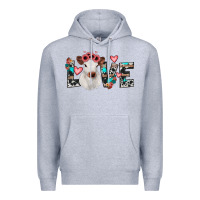 Heather Grey calf love Premium Hoodie - JahusDesignShop