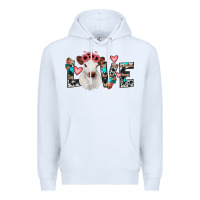 White calf love Premium Hoodie - JahusDesignShop