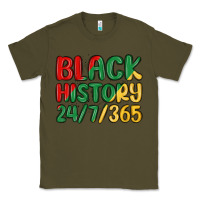 Army Green black history Classic Tee - MaliasSmallBusiness