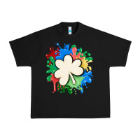 Black st patricks day shamrock autism Urban Heavy Tee - MaliasSmallBusiness