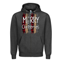 Charcoal Heather merry christmas leopard print Zipper Hoodie - Bettercallsaul