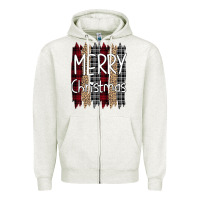 Oatmeal Heather merry christmas leopard print Zipper Hoodie - Bettercallsaul