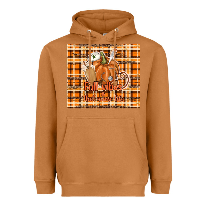 Fall Vibes And That Nurse Life Heavyweight Hoodie by TumblerDesignByShophia | Teevron