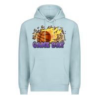 Blue Mist game day basketball leopard flames fireball Premium Hoodie - HowdyJamesFarm