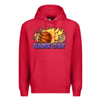 Cardinal game day basketball leopard flames fireball Premium Hoodie - HowdyJamesFarm