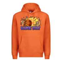 Carrot game day basketball leopard flames fireball Premium Hoodie - HowdyJamesFarm