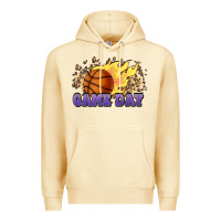 Pina Colada game day basketball leopard flames fireball Premium Hoodie - HowdyJamesFarm