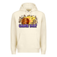 Sandshell game day basketball leopard flames fireball Premium Hoodie - HowdyJamesFarm