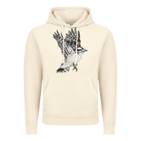 Vintage Artic Flying Downy Woodpecker Vintage Hoodie - LillyAllenDesigns
