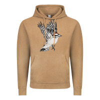 Vintage Camel Flying Downy Woodpecker Vintage Hoodie - LillyAllenDesigns
