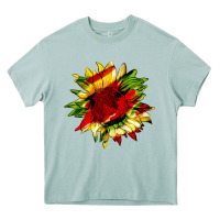 Arona juneteenth sunflower Heavy Core Tee - HRA Design Shop
