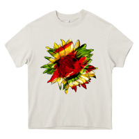 Cream juneteenth sunflower Heavy Core Tee - HRA Design Shop