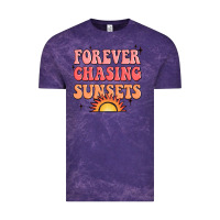 Cloud Purple forever chasing sunsets Vintage Tee - JahusDesignShop