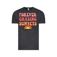 Vintage Black forever chasing sunsets Vintage Tee - JahusDesignShop