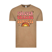 Vintage Coffee forever chasing sunsets Vintage Tee - JahusDesignShop