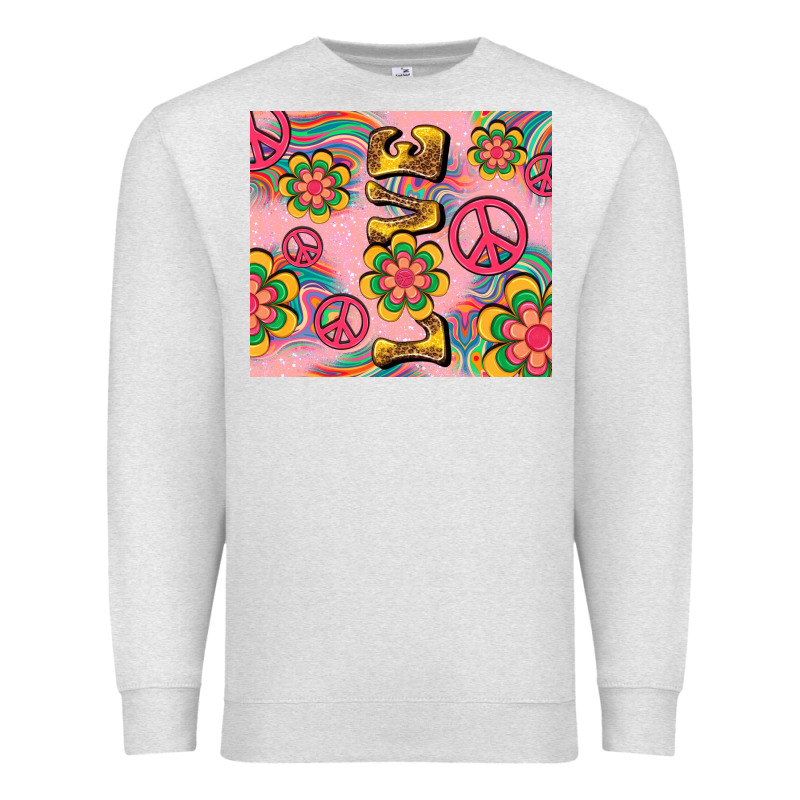 Peace Love Hippie Daisy Premium Sweatshirt by TumblerDesignByShophia | Teevron