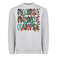 Heather Grey nurse nurse nurse Heavyweight Sweatshirt - NancyCooperArtShop