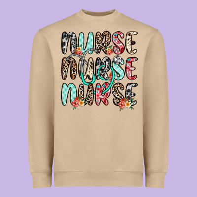 Nurse Nurse Nurse Heavyweight Sweatshirt Designed By Nancycooperartshop