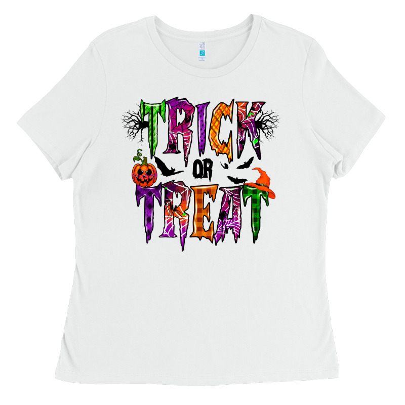 Trick Or Treat Ladies Tee by RacoonDesign | Teevron