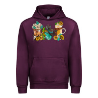 Mauve Wine western coffee cups with sunflower and gemstone bbs Urban Hoodie - BundleAndBundleShop
