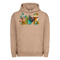 Pigment Burro western coffee cups with sunflower and gemstone bbs Urban Hoodie - BundleAndBundleShop
