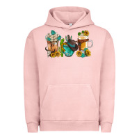 Pigment Salmon western coffee cups with sunflower and gemstone bbs Urban Hoodie - BundleAndBundleShop