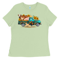 Matcha western farm truck farm animals Ladies Tee - FaDigitalArtStudio