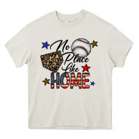 Cream no place like home Heavy Core Tee - CowhideDigitalArt
