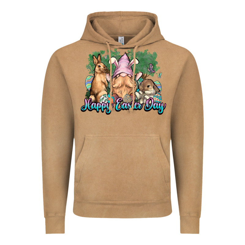 Gnome Bunny Happy Eater Day Vintage Hoodie by NancyCooperArtShop | Teevron