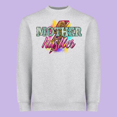 Mother Hustler Lightning Bolt Heavyweight Sweatshirt Designed By Nancycooperartshop