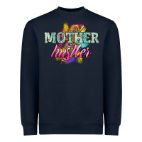 Navy mother hustler lightning bolt Heavyweight Sweatshirt - NancyCooperArtShop