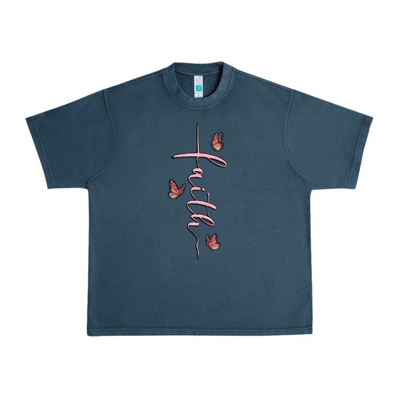 Faith Cross Urban Heavy Tee by MaliasSmallBusiness | Teevron