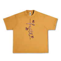 Peanut Butter faith cross Urban Heavy Tee - MaliasSmallBusiness