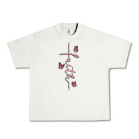 Pistachio faith cross Urban Heavy Tee - MaliasSmallBusiness