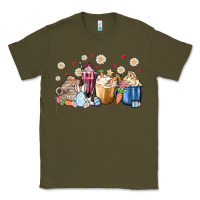 Army Green easter coffee cups Classic Tee - MaliasSmallBusiness