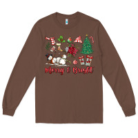 Chestnut merry bright Long Sleeve Tee - MaliasSmallBusiness