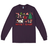 Plum merry bright Long Sleeve Tee - MaliasSmallBusiness