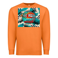Carrot hot mess boy mama with fire Premium Sweatshirt - TumblerDesignByShophia
