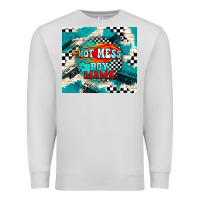 Dove Grey hot mess boy mama with fire Premium Sweatshirt - TumblerDesignByShophia