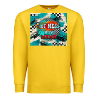 Lemon hot mess boy mama with fire Premium Sweatshirt - TumblerDesignByShophia