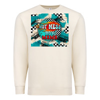 Sandshell hot mess boy mama with fire Premium Sweatshirt - TumblerDesignByShophia