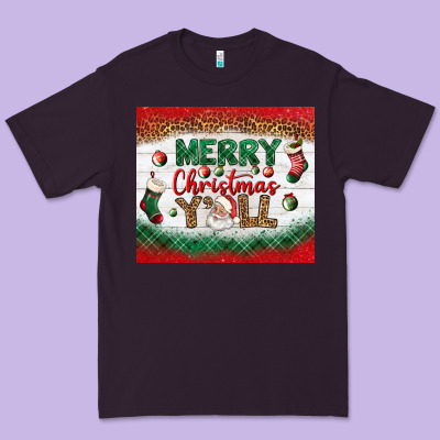 Merry Christmas Y'all Tumbler Premium Tee Designed By Bundleandbundleshop